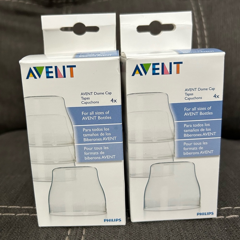 Never used Philips Avent Bottle Dome Caps